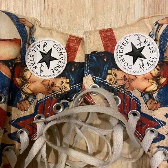 Converse Allstar Chuck Taylor unisex high top “Wonder Woman” sneakers - Picture 13 of 16